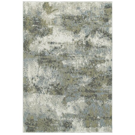 Oriental Weavers 3 Ft. 3 In. X 5 Ft. 2 In. Evolution Contemporary Area Rug, Blue E8039E100170ST